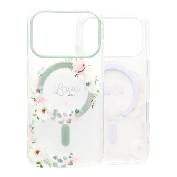 Painted Floral Matte Magnetic Case For iPhone 17 Pro Max - H4