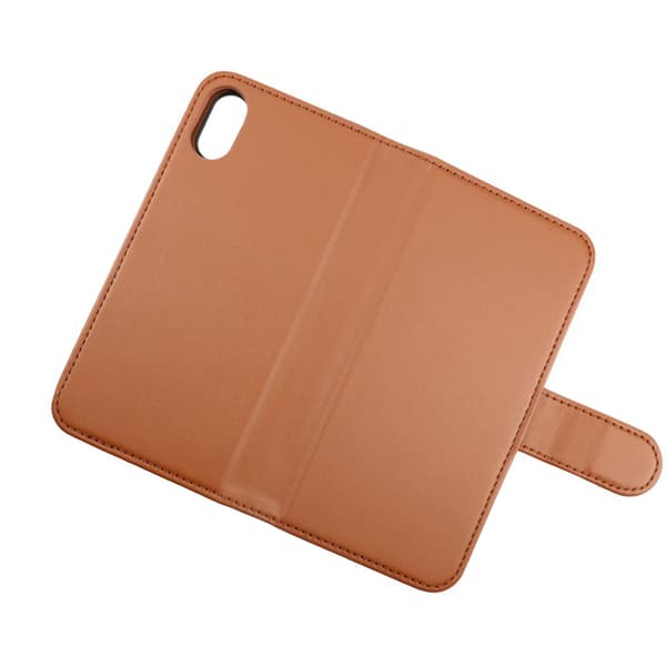 iPhone X/XS Plånboksfodral Magnet Rvelon - Guldbrun