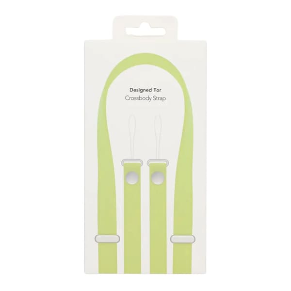Crossbody Strap för iPhone mobilskal - Neongul