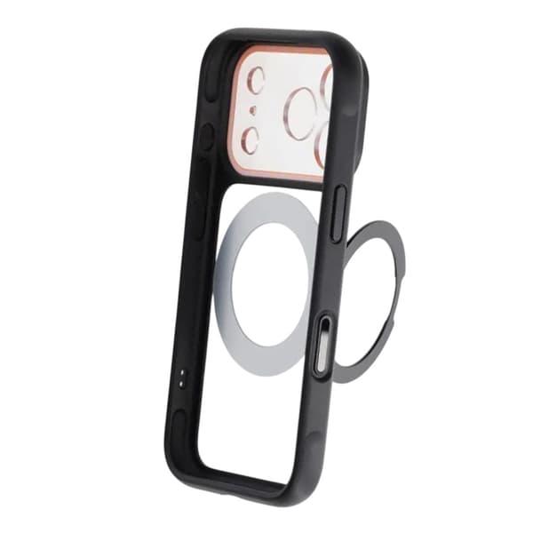 Skal med Roterbart MagSafe-Stativ för iPhone 17 Pro - Svart