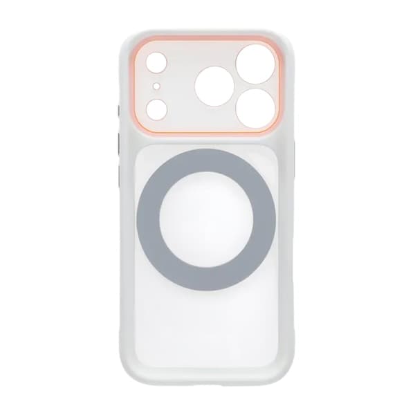 Skal med Roterbart MagSafe-Stativ för iPhone 17 Pro Max - Vit