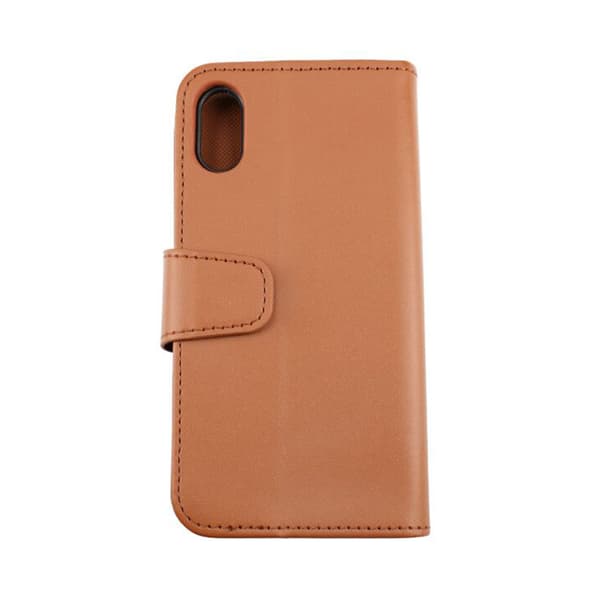 iPhone X/XS Plånboksfodral Extra Kortfack Rvelon - Guldbrun