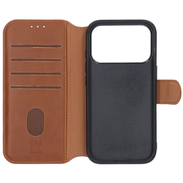 RV Wallet Case iPhone 17 Pro Brown
