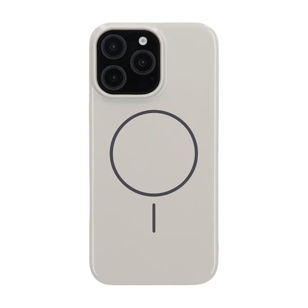 iPhone 16 Pro Max Skal MagSafe, Blankt Enfärgat - Vit