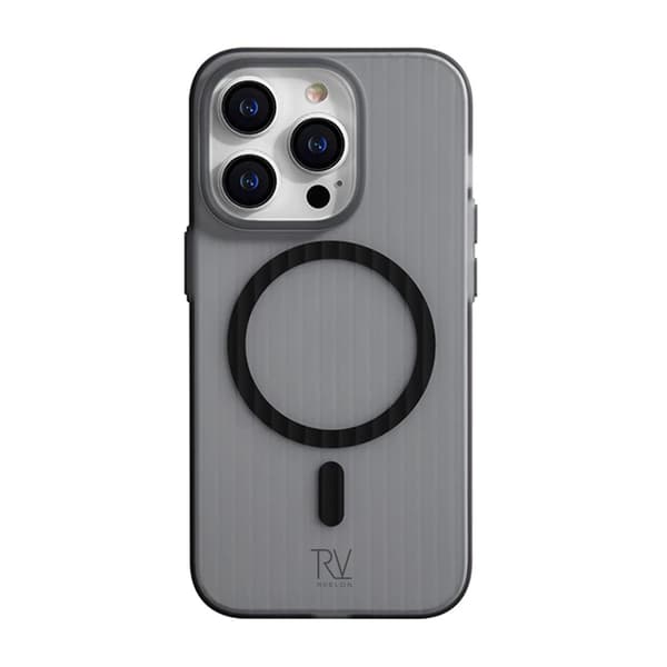 iPhone 14 Pro Max Mobilskal Korrugerad med Magsafe Rvelon - Grå