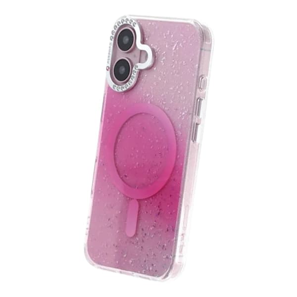 Glitter Diamond Magnetic Case - iPhone 16 Pink