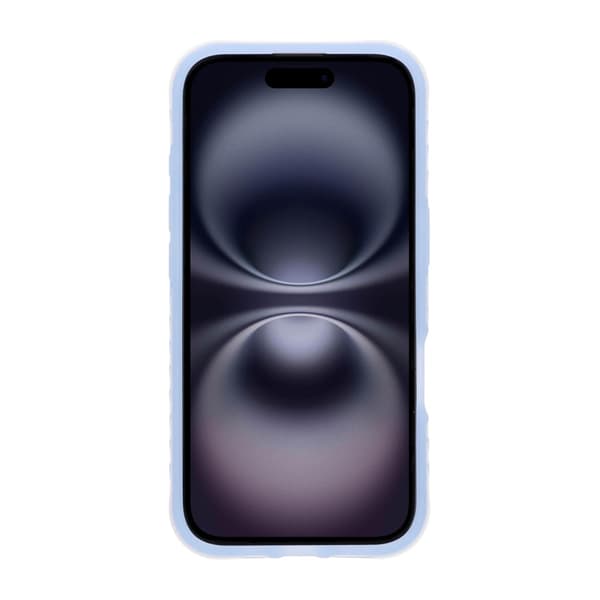 Matt Mobilskal med ringstativ för iPhone 16 - Blå