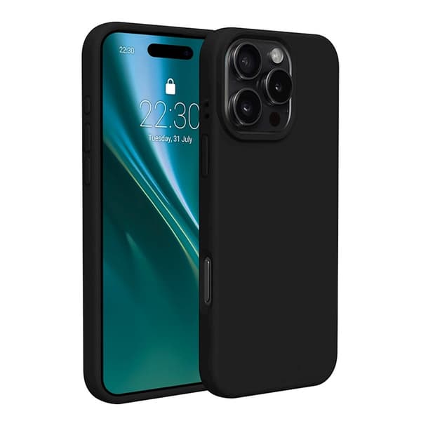 Silicone Case iPhone 16 Pro- Black