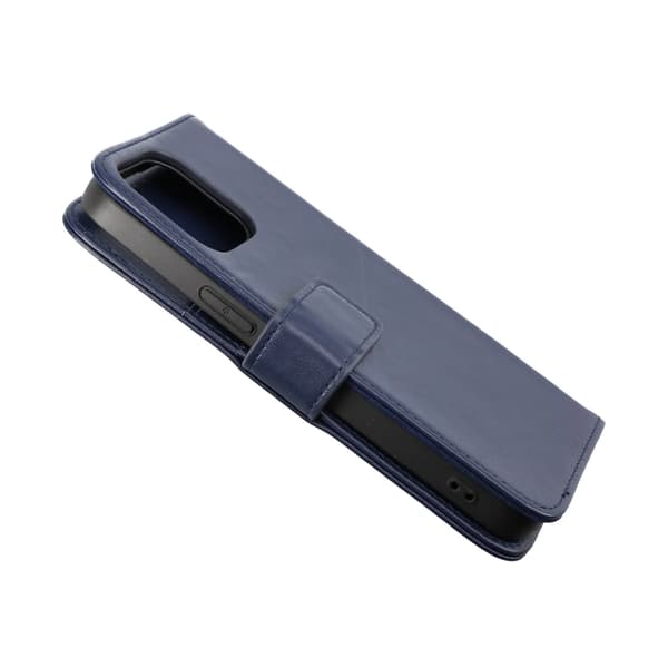 iPhone 14 Pro Max Plånboksfodral Läder Rvelon - Blå