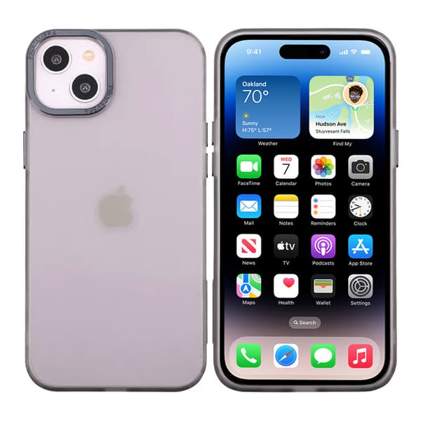 iPhone 14 Plus Mobilskal - Frostat Svart
