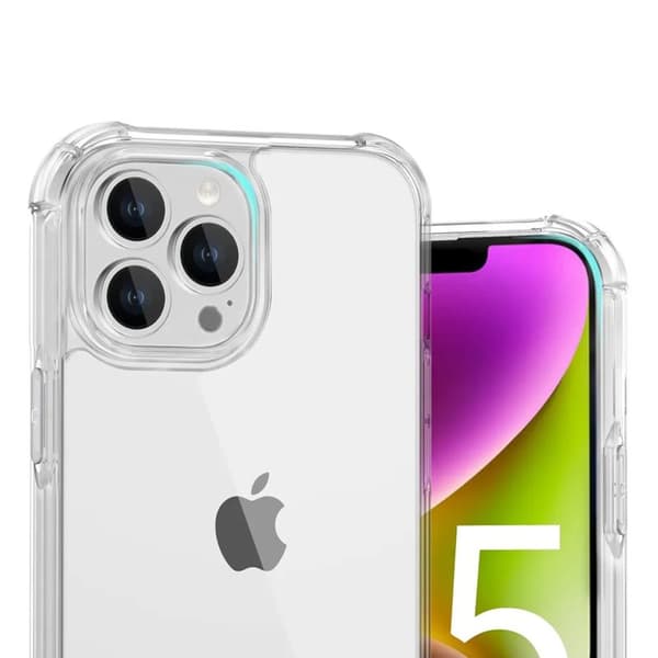 iPhone 15 Pro Max Shockproof Phone Case - Transparent
