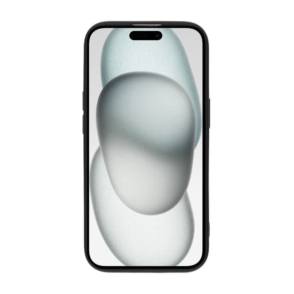 Silicone Case with Card Holder iPhone 15 Black