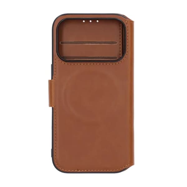 RV Wallet Case iPhone 17 Pro Brown