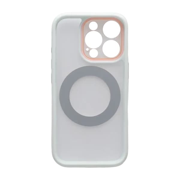 Skal med Roterbart MagSafe-Stativ för iPhone 16 Pro Max - Vit