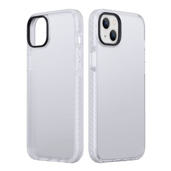iPhone 15 Plus Stöttåligt TPU Mobilskal - Vit