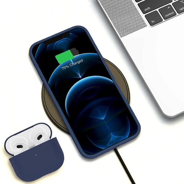 iPhone 13 Pro Max Case - Silicone Rvelon Blue Ice