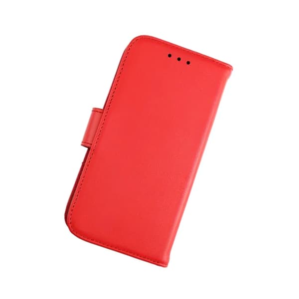 iPhone 12 Mini Plånboksfodral Läder Rvelon - Röd