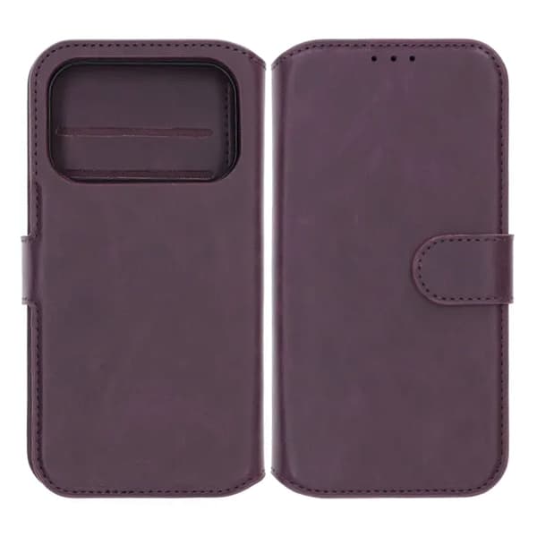 RV Magnetic Wallet Case iPhone 17 Pro Max Dark Cherry