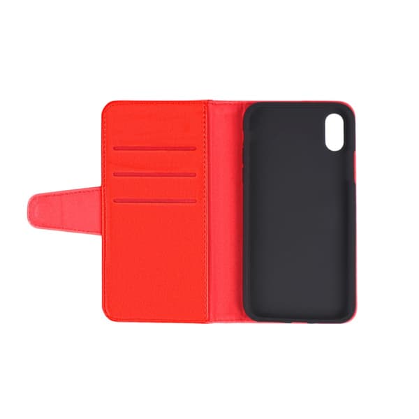iPhone XS Max Plånboksfodral Stativ och extra Kortfack G-SP -  Röd