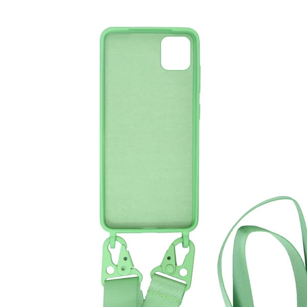Silicone Strap and Necklace Case for iPhone 11 Pro Max - Green