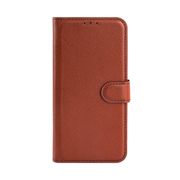 iPhone 14 Pro Max Wallet Case with Stand - Brown