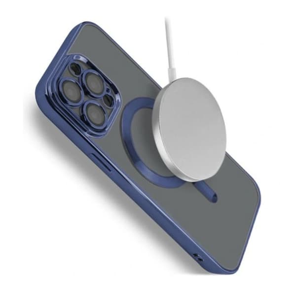 Luxury Mobilskal med Magsafe iPhone 15 Pro Max - Mörkblå