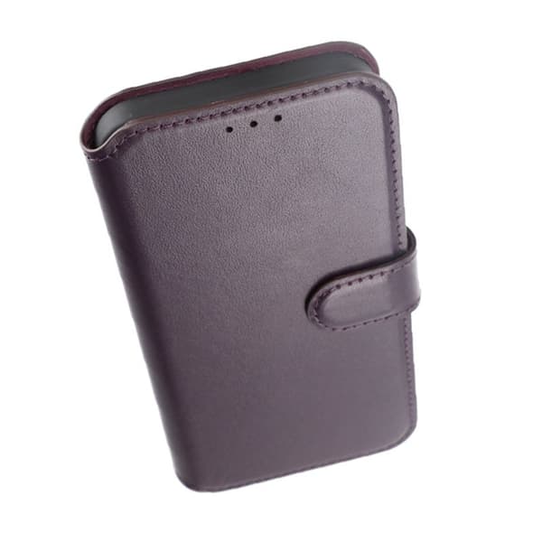 Plånboksfodral Läder Rvelon till iPhone 15 Pro Max - Lila