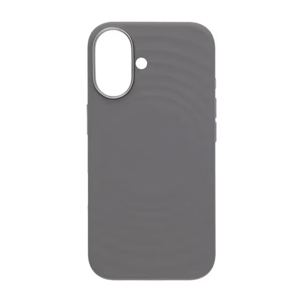 Mobilskal Silikon för iPhone 16 - Grå med Kameraskydd