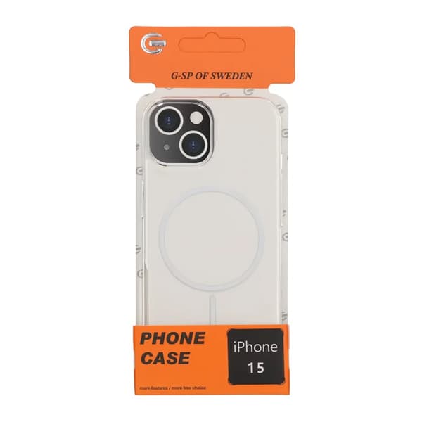 Magsafe Shockproof Case for iPhone 15 - Transparent