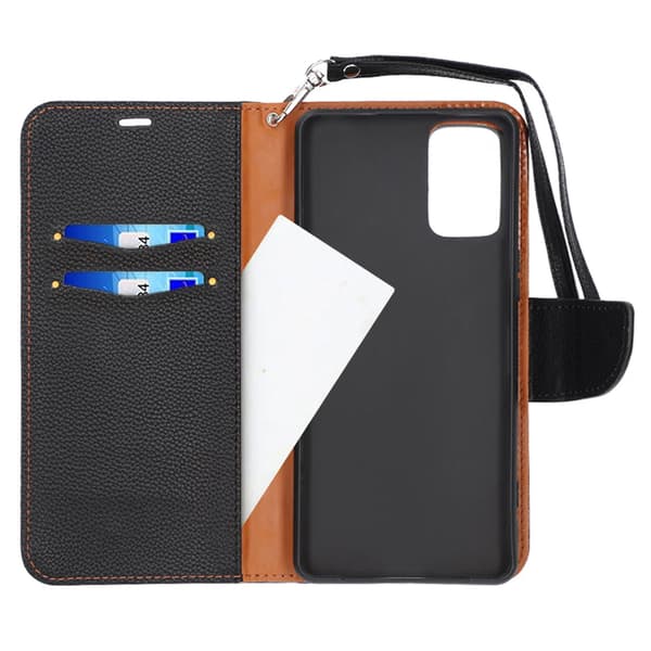 Samsung Galaxy A52 5G Wallet Case with Stand - Black