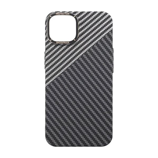 Kolfiber Skal iPhone 14 Plus - Svart och Vit