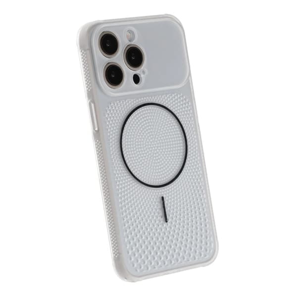 Ventilerat Mobilskal med Magsafe till iPhone 15 Pro Max - Vit