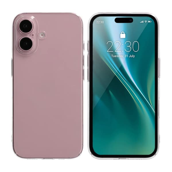 iPhone 16 Plus Mobile Case Ultrathin TPU - White