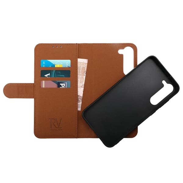Samsung Galaxy S23 Plus Plånboksfodral Magnet Rvelon - Brun