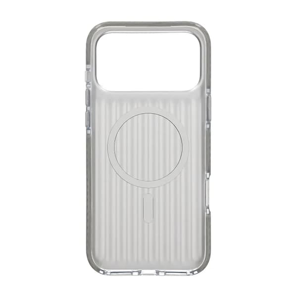Corrugated Magsafe Mobile Case for iPhone 17 Pro Max - Silver