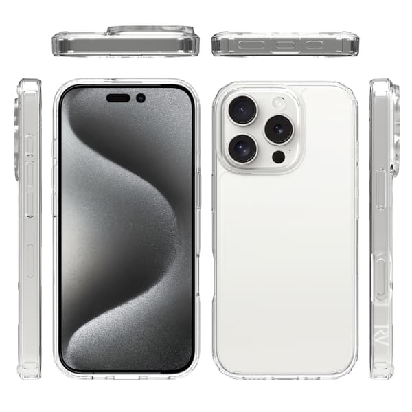 iPhone 16 Pro Max Case -ShockproofRvelon Transparent