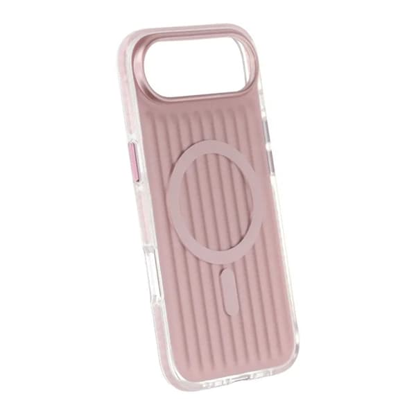 Mobilskal Korrugerad Magsafe för iPhone Air - Rosa