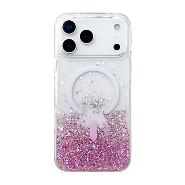 Star Diamond Classic Series MagSafe Glitter Case - iPhone 17 Pro Pink