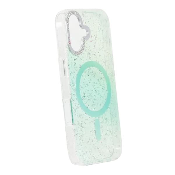 Glitter Diamond Magnetic Case - iPhone 17 Green