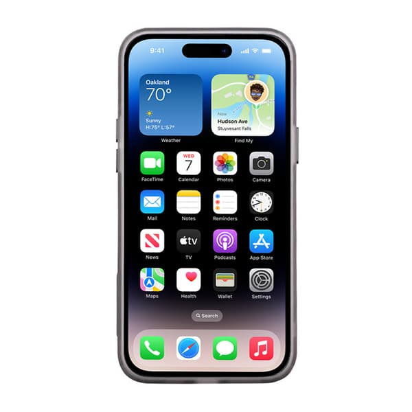 iPhone 14 Plus Mobilskal - Frostat Svart
