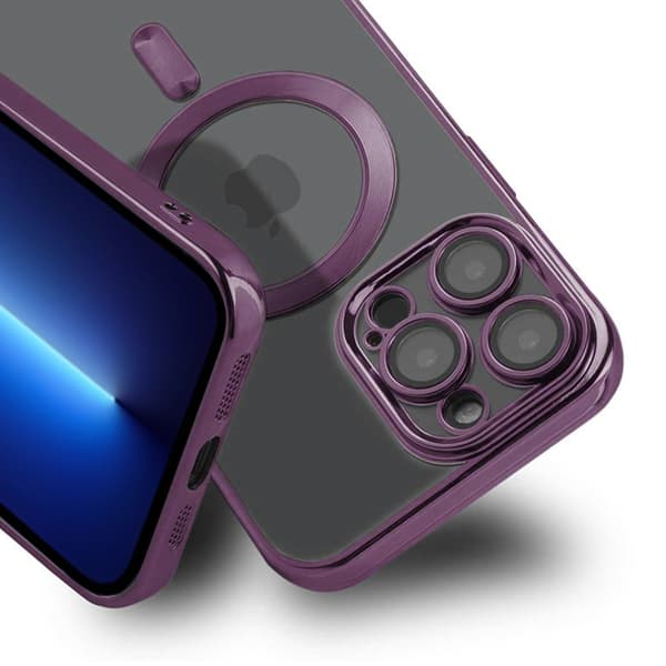 Luxury Phone Case with Magsafe iPhone 13 Pro - Purple