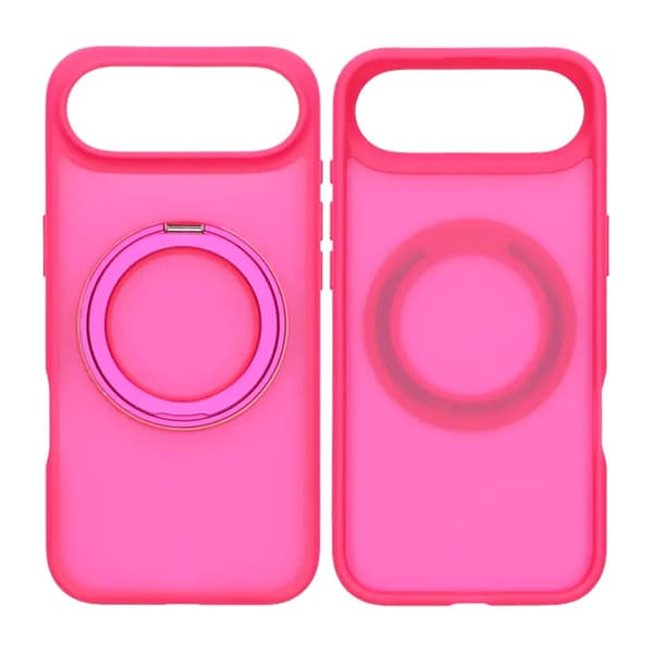 Mobilskal Roterande Magnet Stativ för iPhone Air - Röd