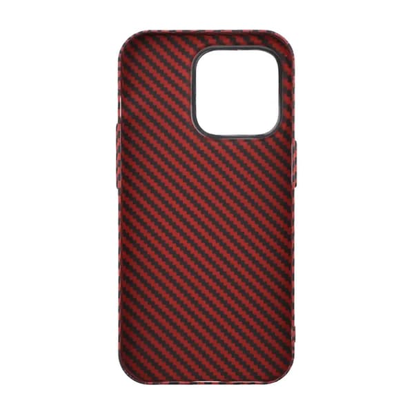 Carbon Fiber Case iPhone 13 Pro - Red