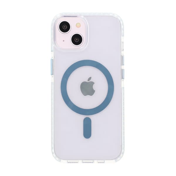 iPhone 13/14 Mobilskal Magnet Dubbelskydd - Blå