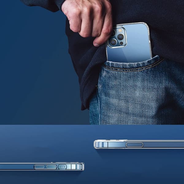 iPhone 12 Pro Max Stöttåligt MagSafe Skal  - Transparent