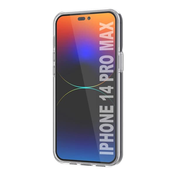 iPhone 14 Pro Max Case with Card Holder TPU - Transparent