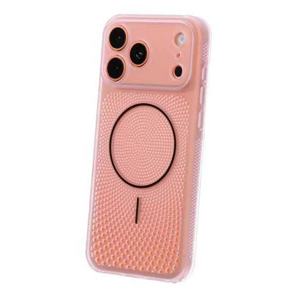 Magnetic Mesh Cooling Phone Case For iPhone 17 Pro Max/18 Pro Max Pink