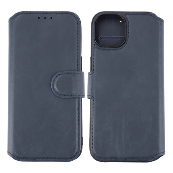 iPhone 15 Plus Plånboksfodral Magnet Rvelon - Blå