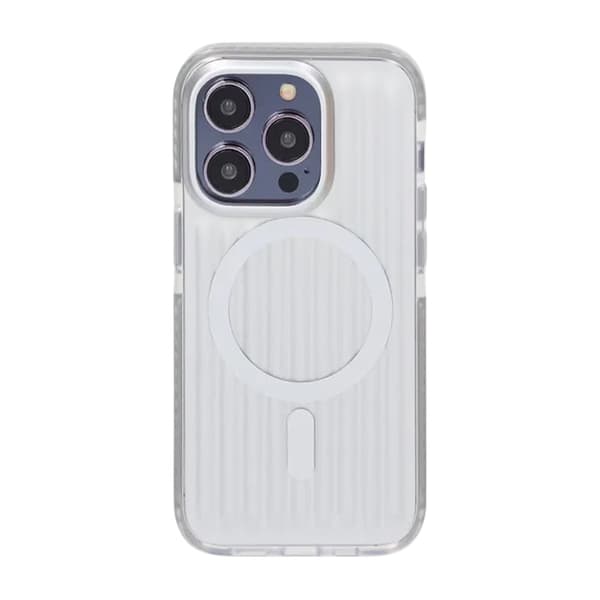 Patterned TPU Case for iPhone 14 Pro Max with MagSafe - Silver