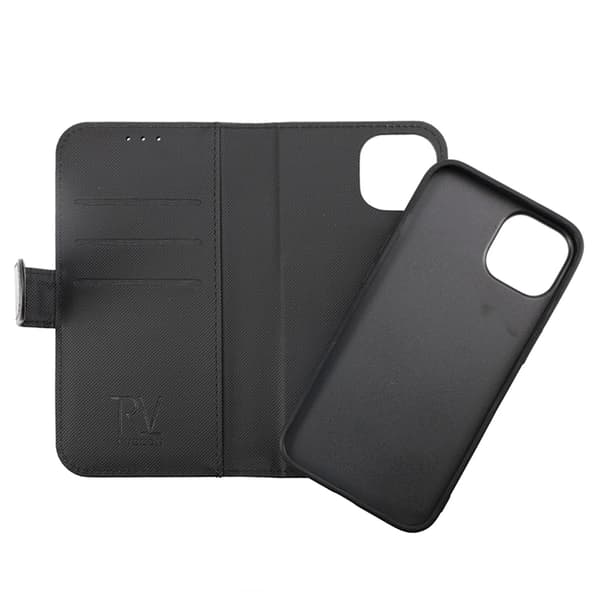 iPhone 14 Pro Wallet Case Magnet Rvelon - Black